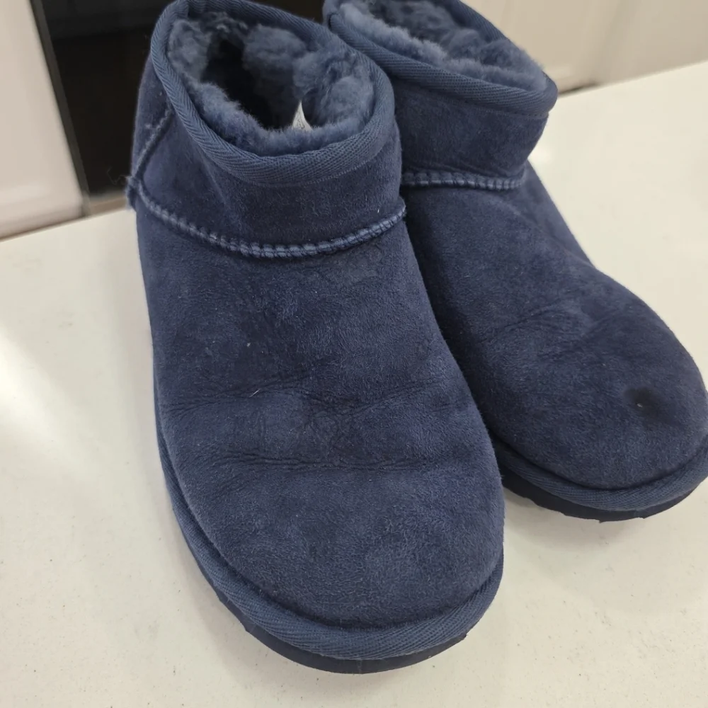 UGG Classic Ultra Mini Big Kids Suede Upper 1130750K Desert Blue EU37 Size 5